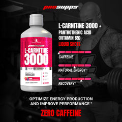 Side view of PROSUPPS L-Carnitine 3000 Berry bottle