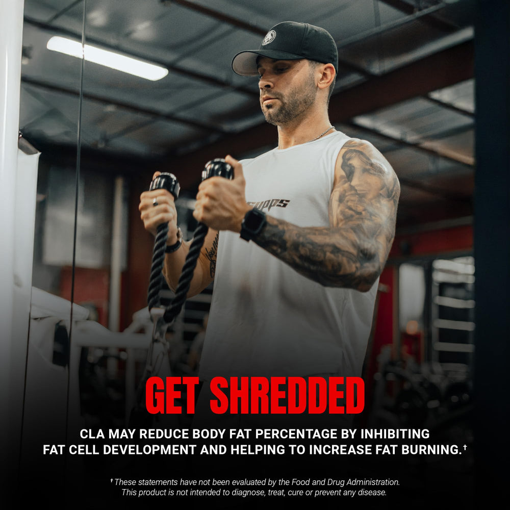 Lifestyle image of fitness enthusiast with PROSUPPS CLA 3000