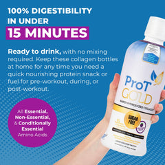 Nutrition facts and ingredients for ProT Gold Collagen Shot