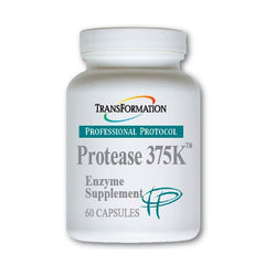 Protease 375K enzyme blend bottle with label