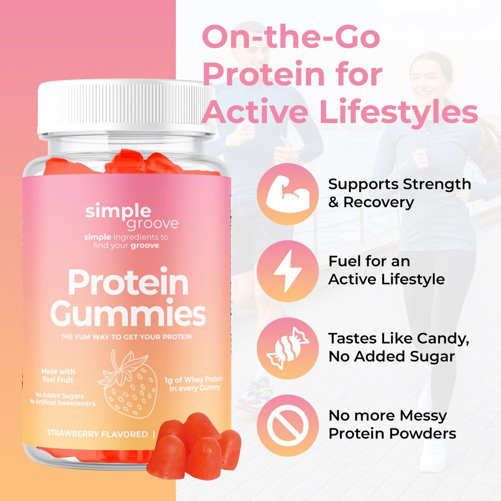 Active lifestyle with protein gummies as a recovery and energy snack