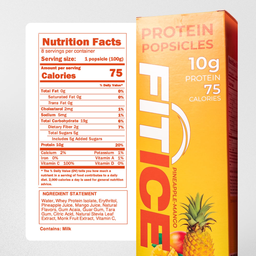 Pineapple Mango protein frozen popsicle