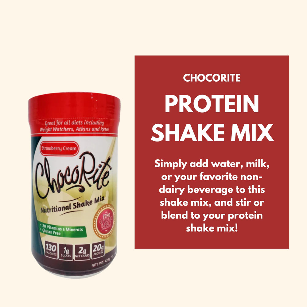 Shake blended with milk for creamy texture