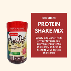 Shake blended with milk for creamy texture