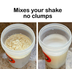 Shaker balls inside a bottle creating a smooth shake