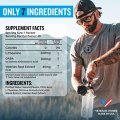 Pouring Protekt sleep drink mix into a glass