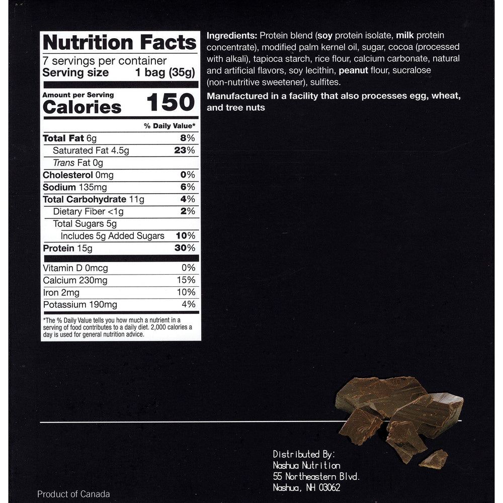 Proti-Thin chocolate-coated soy snacks: low sugar and gluten-free