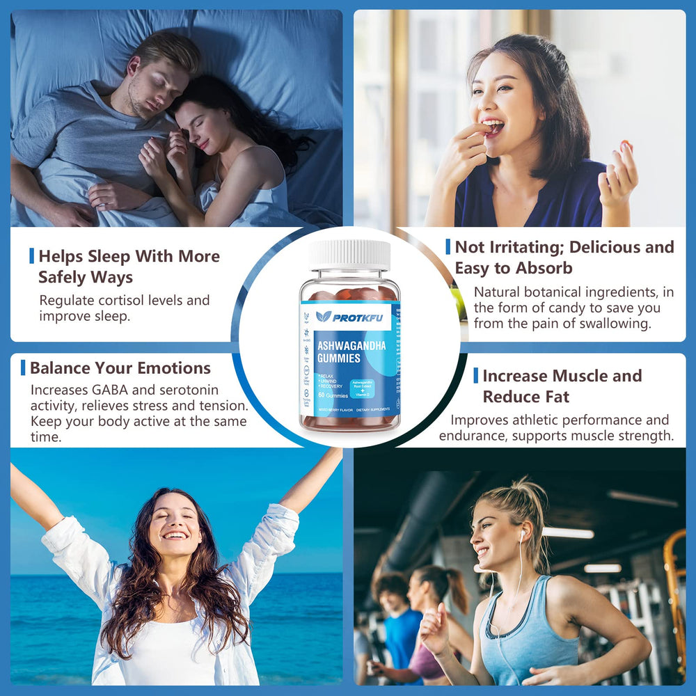 Nutrition panel for ProTKFU Ashwagandha and Vitamin D3 gummies