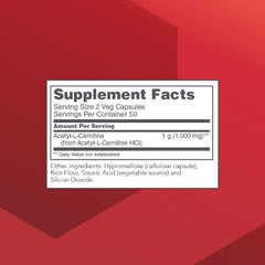 Close-up of Acetyl-L-Carnitine 500mg capsules