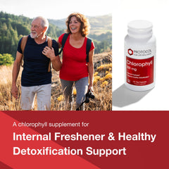 Internal deodorant chlorophyll graphic