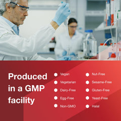Protocol For Life Balance branding and GMP badge