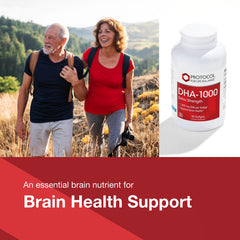 Graphic illustrating DHA supporting brain health