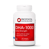 Protocol DHA-1,000 Extra Strength bottle with 90 softgels