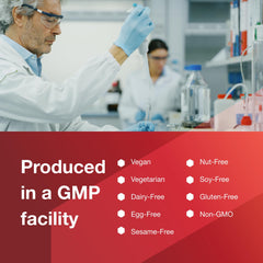 GMP quality seal on Protocol For Life Balance packaging