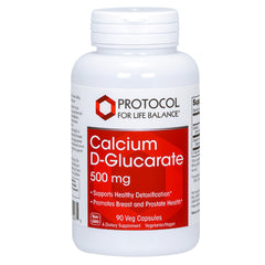 Protocol for Life Balance Calcium D-Glucarate 500mg bottle with label