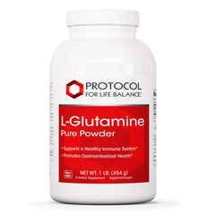 Front view of Protocol for Life Balance L-Glutamine powder 1 lb