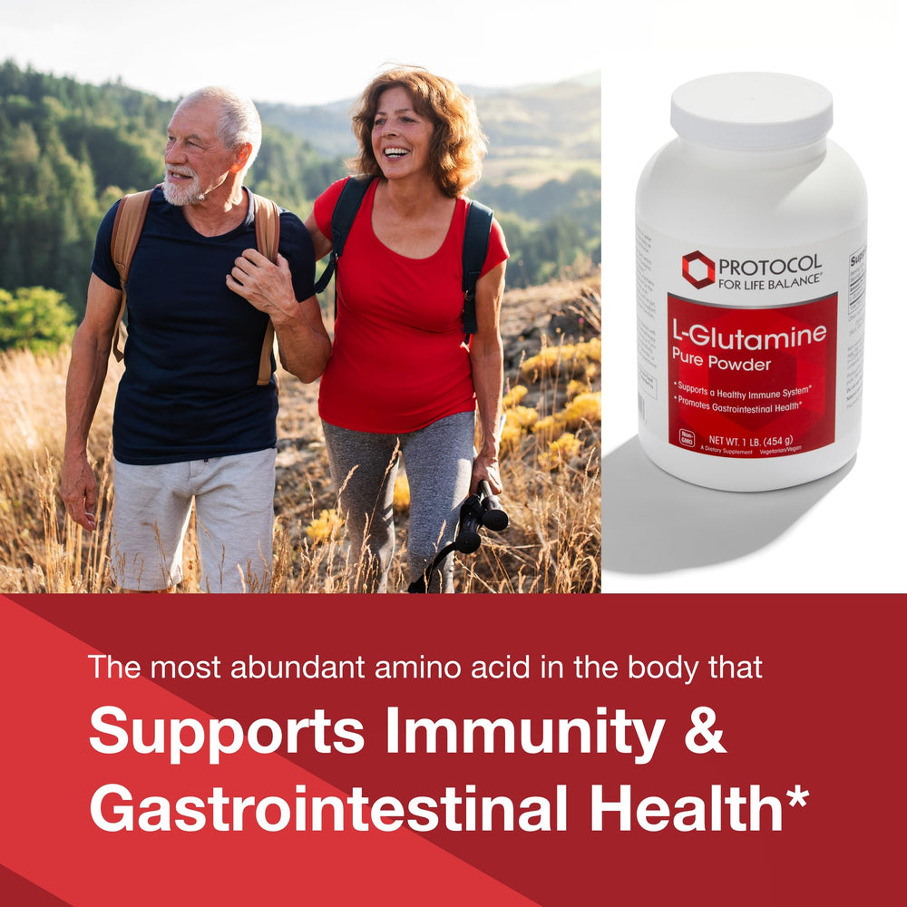 Product label for Protocol for Life Balance L-Glutamine powder