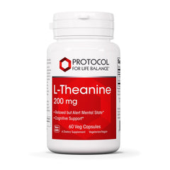 Protocol for Life Balance L-Theanine 200mg bottle front label