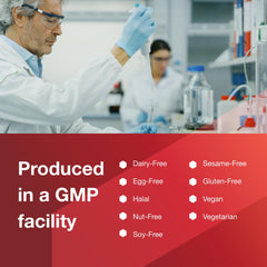 Protocol For Life Balance vegan dairy-free symbol on packaging signals plant-based relief opportunities.