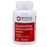 Hero image: Protocol Glucosamine & Chondroitin with MSM 90 Veg Caps