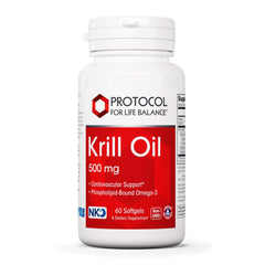 Hero image: Protocol Krill Oil 500mg softgels bottle