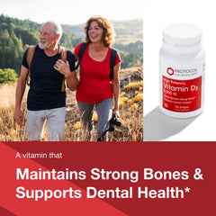 Illustration of bone and teeth health with Vitamin D3