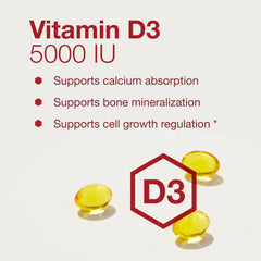 Vitamin D3 5000 IU supporting immune health