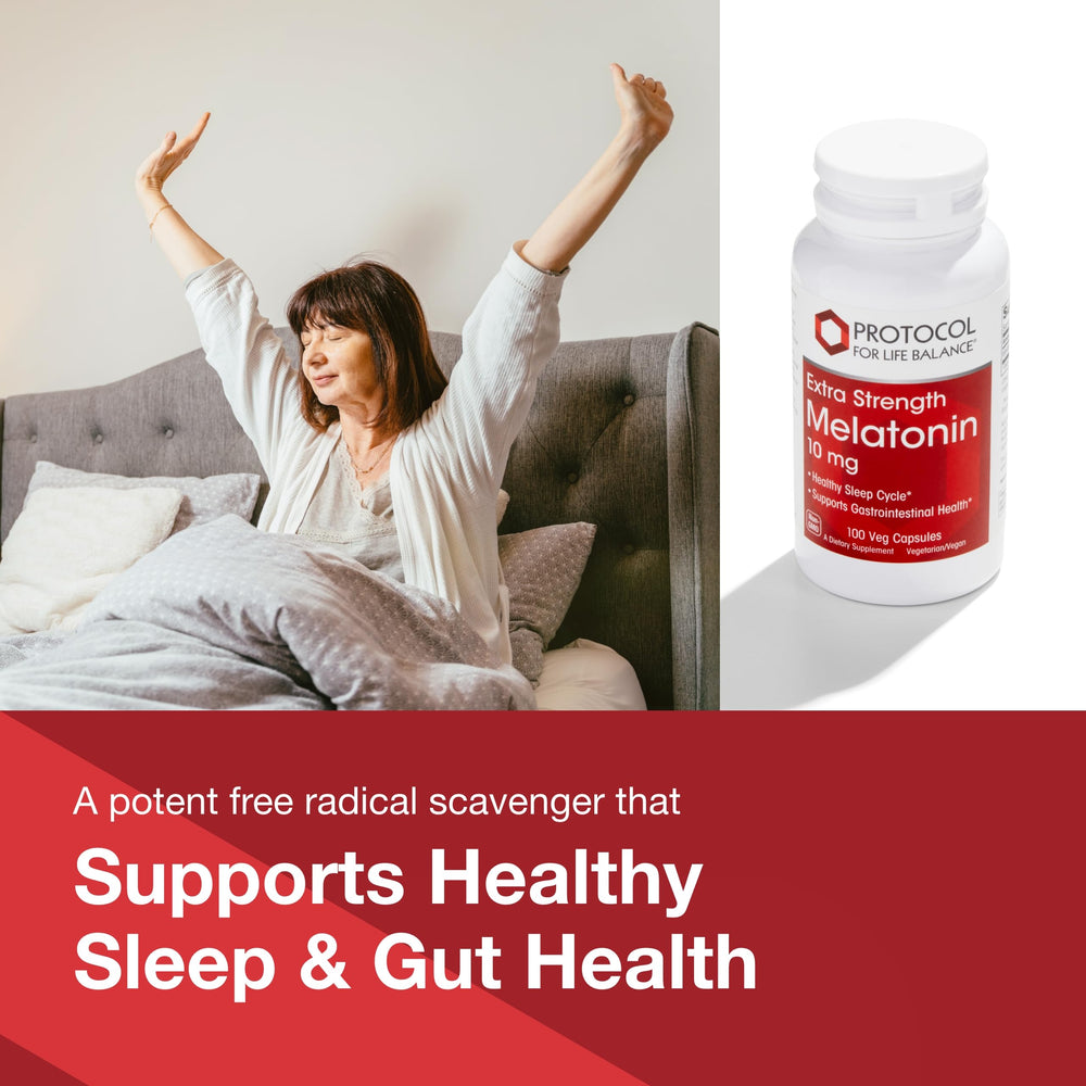 Sleep support with Melatonin Extra Strength 10 mg
