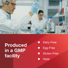 Halal and dairy-free certification badge for Prostate-B