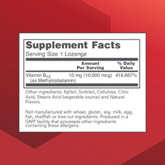 Box packaging for Protocol Methyl B12 10,000mcg lozenges