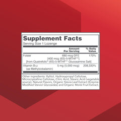 Close-up of Protocol Methyl B12 5,000mcg lozenge