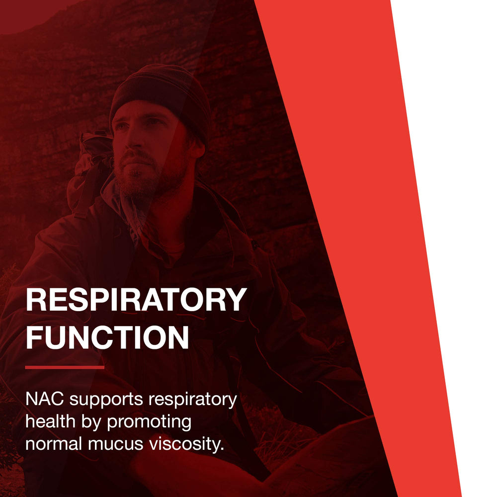 Nutrition facts concept for NAC supplement