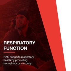 Nutrition facts concept for NAC supplement