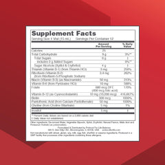 Strawberry flavor liquid B-12 vial