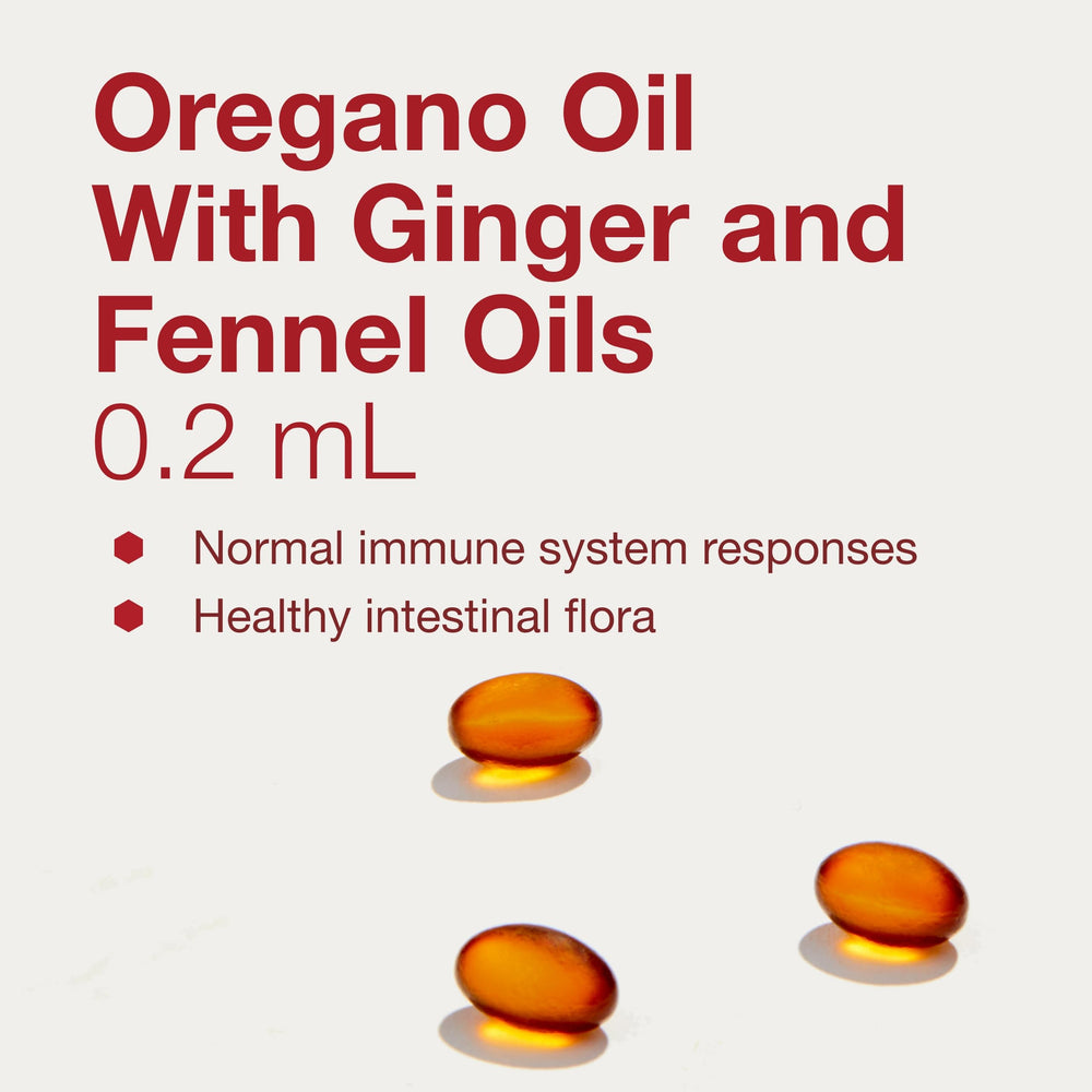 Ginger and fennel oil ingredients for oregano oil supplement