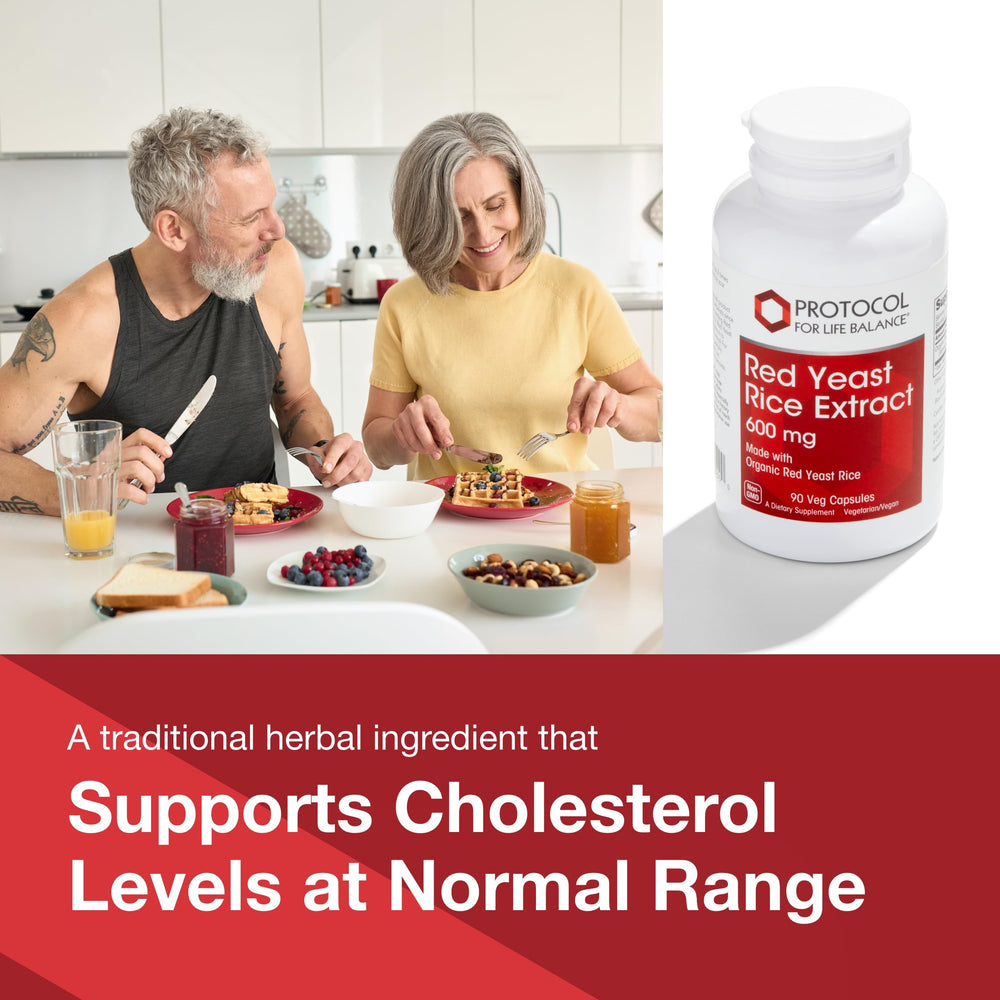 Protocol Red Yeast Rice 600 mg label