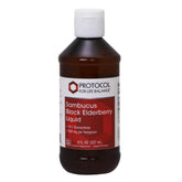 Front view of Protocol Sambucus Black Elderberry Liquid bottle