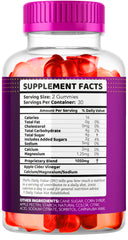 Nutrition facts panel for Proton Keto ACV Gummies