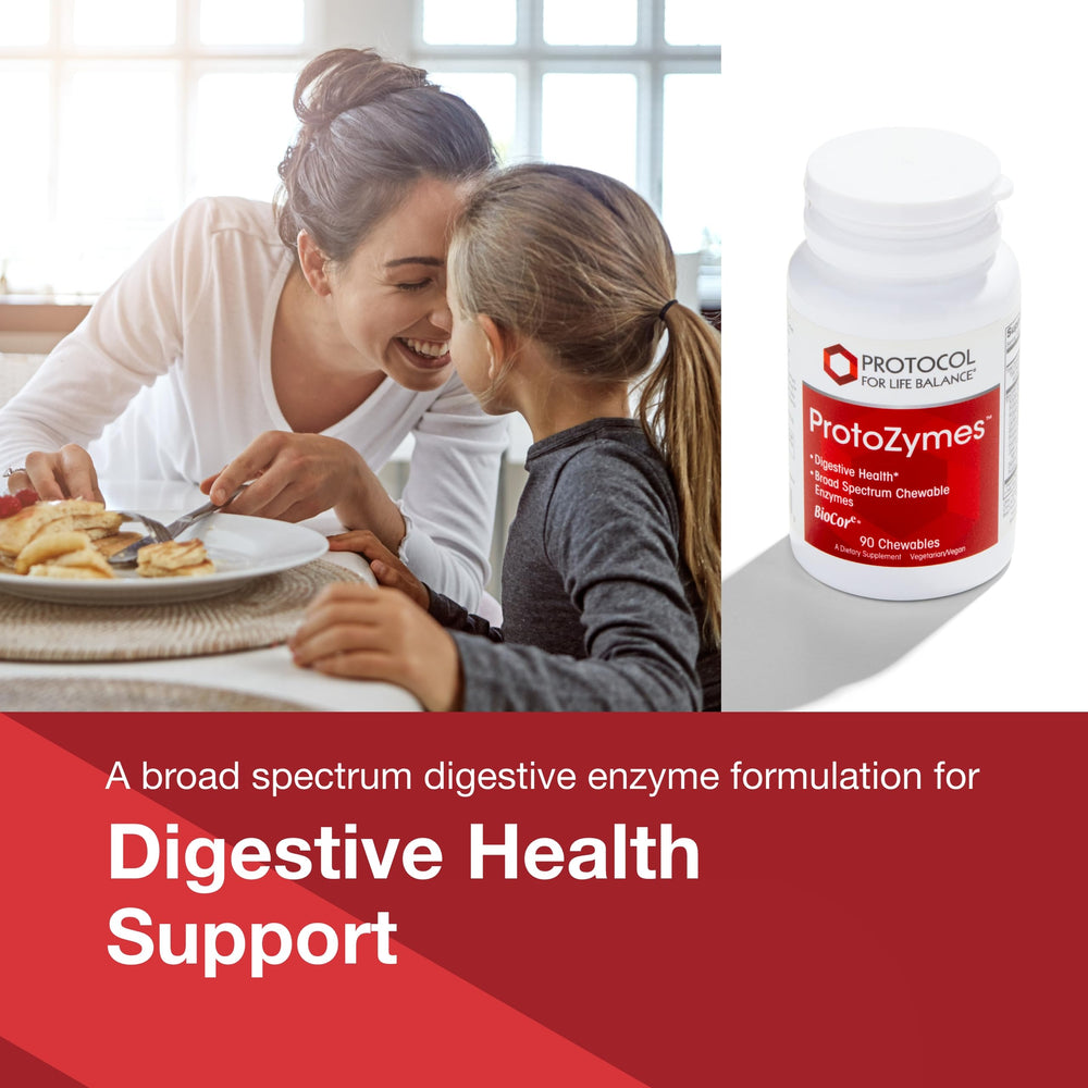 Illustration of enzymes lactase, protease, and lipase