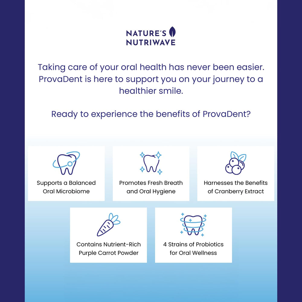 Dental probiotics for teeth and gums supporting healthy oral environment