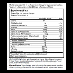 Proven4 Sport blue raspberry shake in glass shows smooth, clump-free mixing