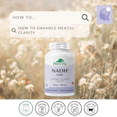 Close-up of NADH, Coenzyme Q10 and Chlorophyll ingredients