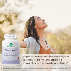 PROVITA Nervine packaging showing 60 vegan capsules