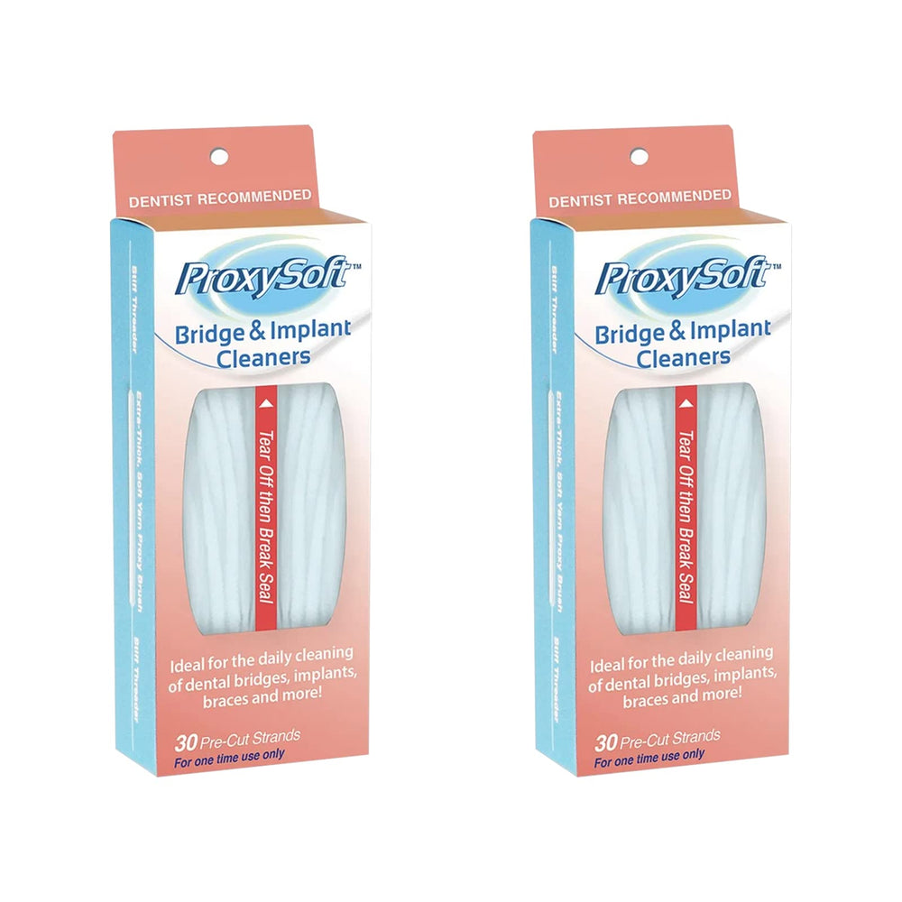 Proxysoft dental floss threaders for bridges and implants – front view