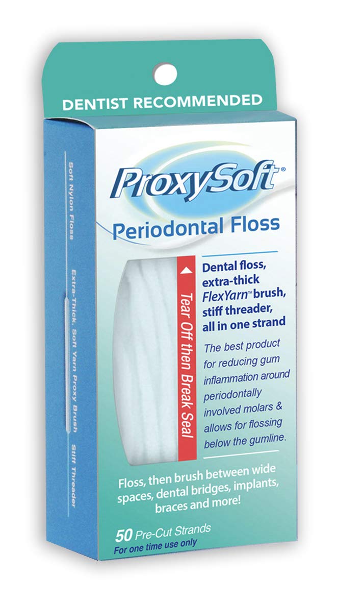 All-in-one floss for braces, bridges and periodontal care