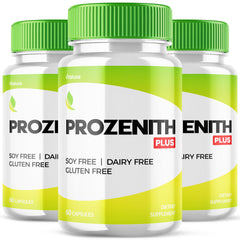 Front view of Prozenith Capsules bottle with 180 Ct label