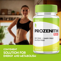 Back label showing supplement facts for Prozenith Capsules