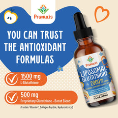 Vegan-friendly liposomal glutathione liquid bottle