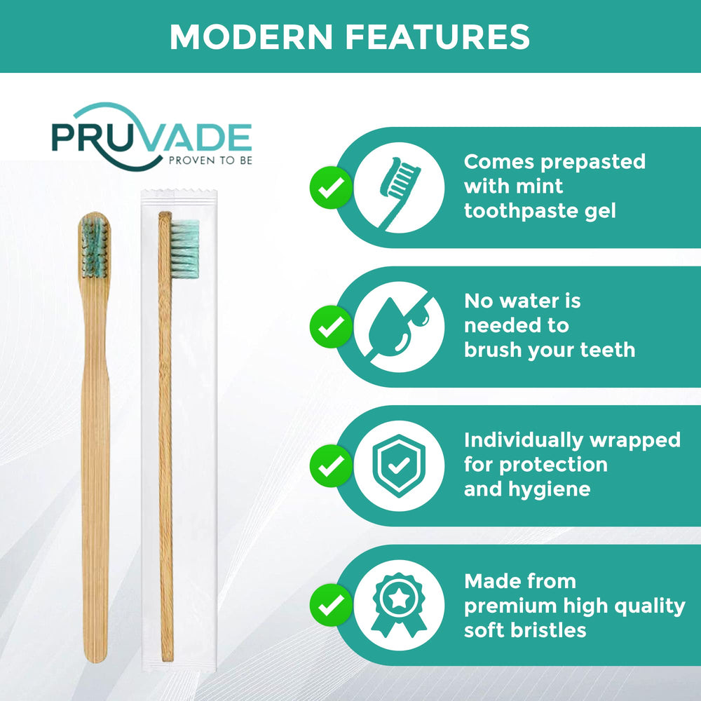 Ingredients and prepasted toothpaste on bristles