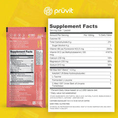 PRÜVIT Keto//OS NAT Heart Tart dissolving in lemon-lime water for an energized routine